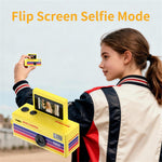 LK-030 Thumb Camera with Keychain 0.96 Inch Flip Screen Retro CCD Digital Camera 720P Mini Camcorder