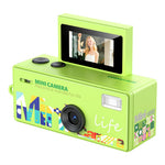 LK-030 Thumb Camera with Keychain 0.96 Inch Flip Screen Retro CCD Digital Camera 720P Mini Camcorder