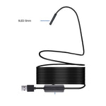 F150 2M 1200P Semi-rigid Wireless Endoscope 2.0MP HD WiFi Borescope Inspection Camera