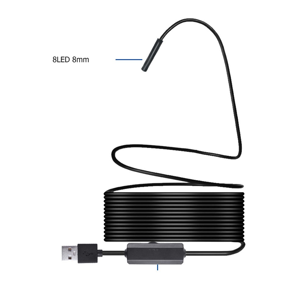 F150 2M 1200P Semi-rigid Wireless Endoscope 2.0MP HD WiFi Borescope Inspection Camera