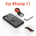 Mountain Bike Bicycle Handlebar Phone Bracket with Shockproof Protective Shell for iPhone 11 6.1 inch