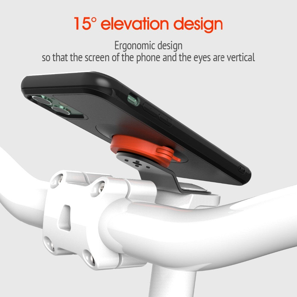 Mountain Bike Bicycle Handlebar Phone Bracket with Shockproof Protective Shell for iPhone 11 6.1 inch
