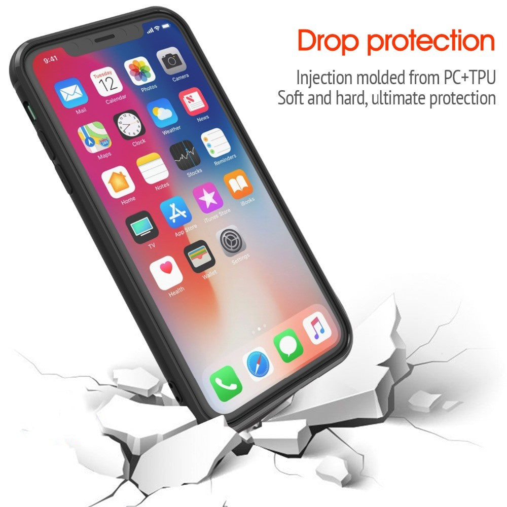Mountain Bike Bicycle Handlebar Phone Bracket with Shockproof Protective Shell for iPhone 11 6.1 inch