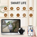 SY-36 4.3-inch Mini WiFi PIR Motion Detection Peephole Video Doorbell (Built-In Battery)
