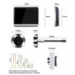 SY-36 4.3-inch Mini WiFi PIR Motion Detection Peephole Video Doorbell (Built-In Battery)