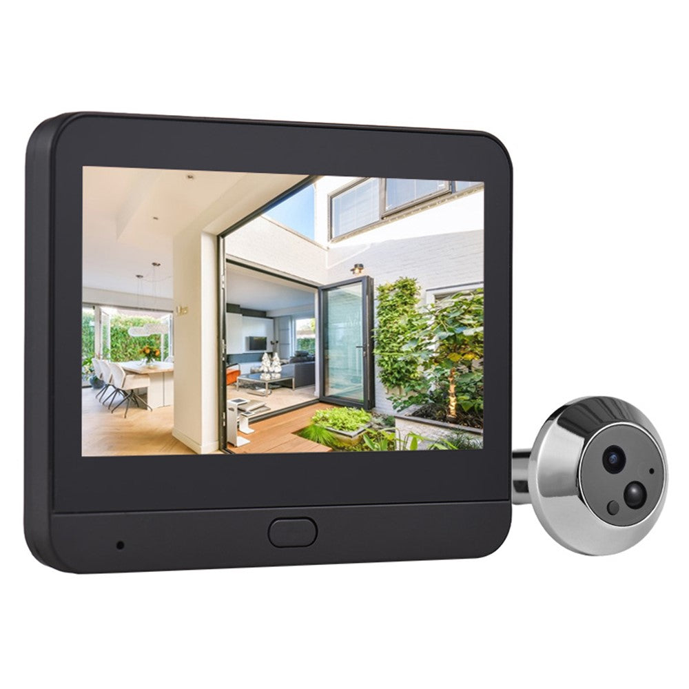 SY-36 4.3-inch Mini WiFi PIR Motion Detection Peephole Video Doorbell (Built-In Battery)