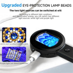 HM020 2-inch IPS HD Screen Magnifying Microscope Handheld Magnifier with LED Light