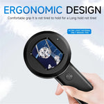 HM020 2-inch IPS HD Screen Magnifying Microscope Handheld Magnifier with LED Light