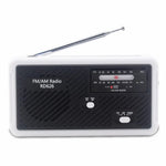 RD626 Udendørs Soldrevet Håndsving AM/FM-radio LED-lommelygte 1200mAh Powerbank
