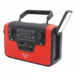 RD388 Solar Power Hand Crank AM / FM / SW Radio Bluetooth-compatible Player LED Flashlight 2200mAh Power Bank