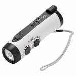 RD300 Portable Hand Crank AM  /  FM Radio LED Flashlight Phone Power Bank
