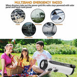 RD300 Portable Hand Crank AM  /  FM Radio LED Flashlight Phone Power Bank