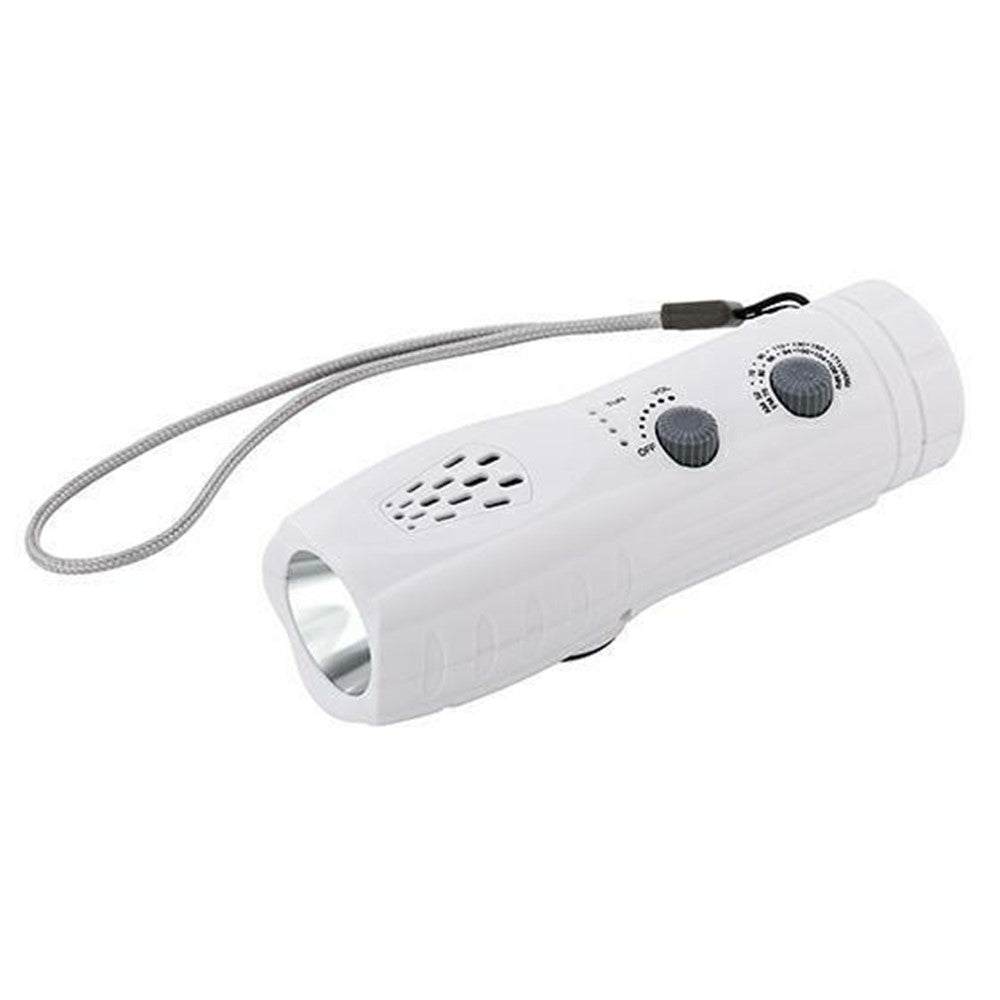 RD361 Outdoor Camping Climbing Hand Crank AM  /  FM Radio LED Flashlight Power Bank