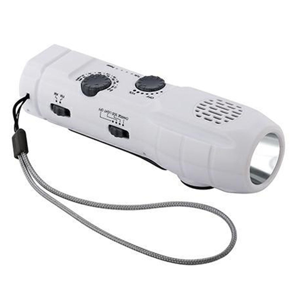 RD629 Udendørs håndsving AM/FM-radio LED-lommelygte 1200mAh Nødstrømbank