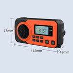 375 Solar Hand Crank Emergency Radio AM / FM / SW Weather Radio 4000mAh Power Bank with Flashlight SOS Alarm (EU Version)