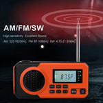 375 Solar Hand Crank Emergency Radio AM / FM / SW Weather Radio 4000mAh Power Bank with Flashlight SOS Alarm (EU Version)