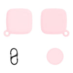 For Tile Mate Silicone Case Bluetooth-compatible Tracker Waterproof Anti-Drop Protective Sleeve with Carabiner