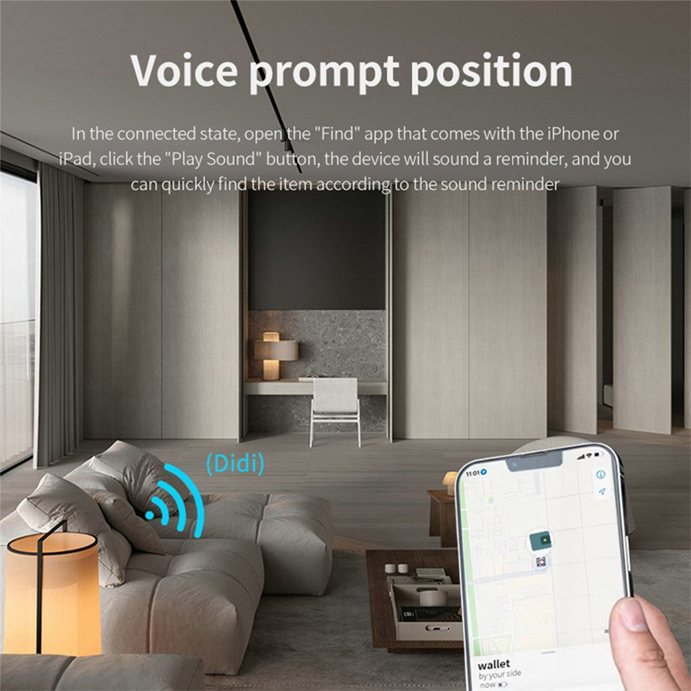 K2 Card Type Smart Finder Ultra-Thin Bluetooth-compatible Tracker Item Locator for Wallet Luggage Bike
