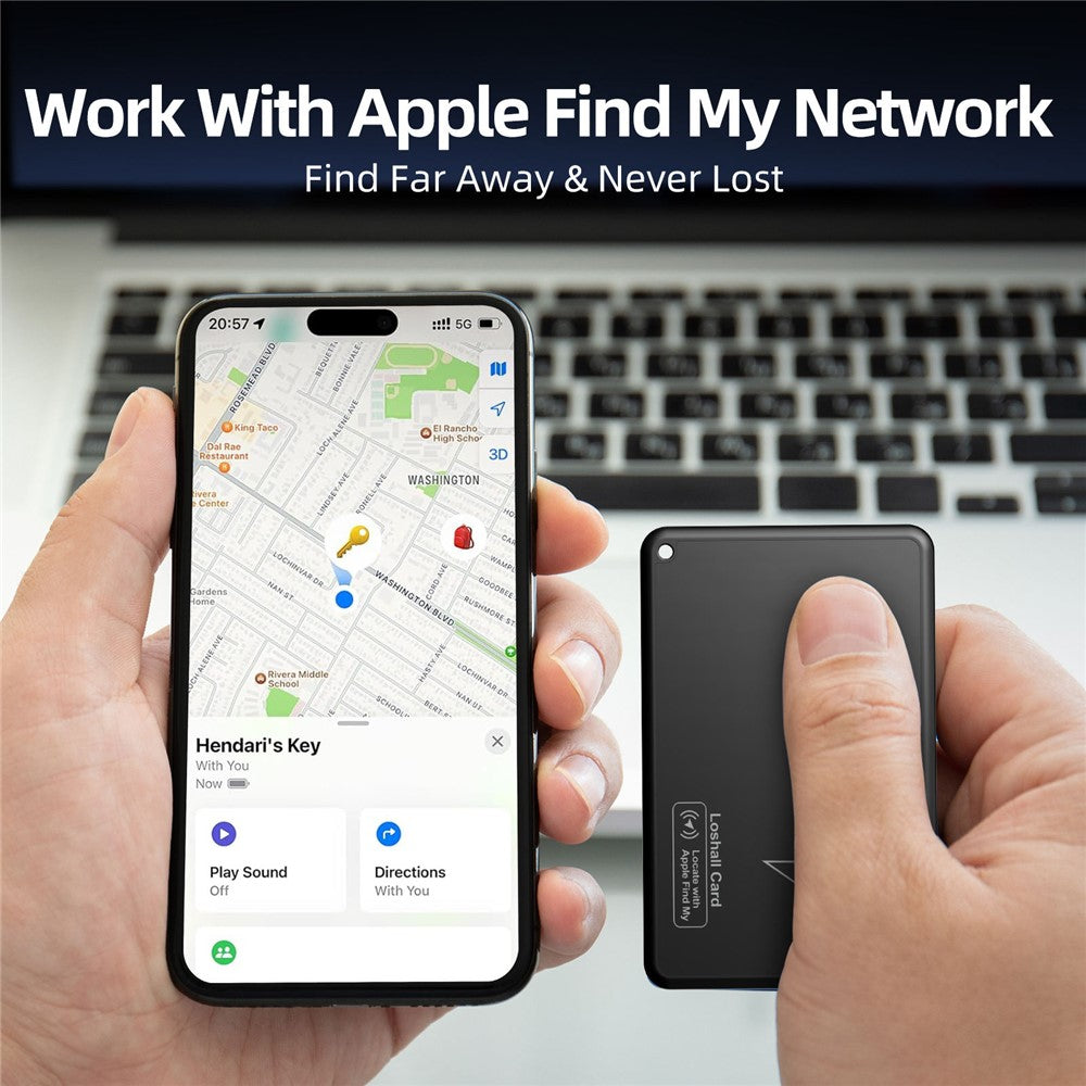 F05 Ultra-Thin Card Type Smart Finder Bluetooth-compatible Tracker Item Locator for Wallet, Luggage, Bike