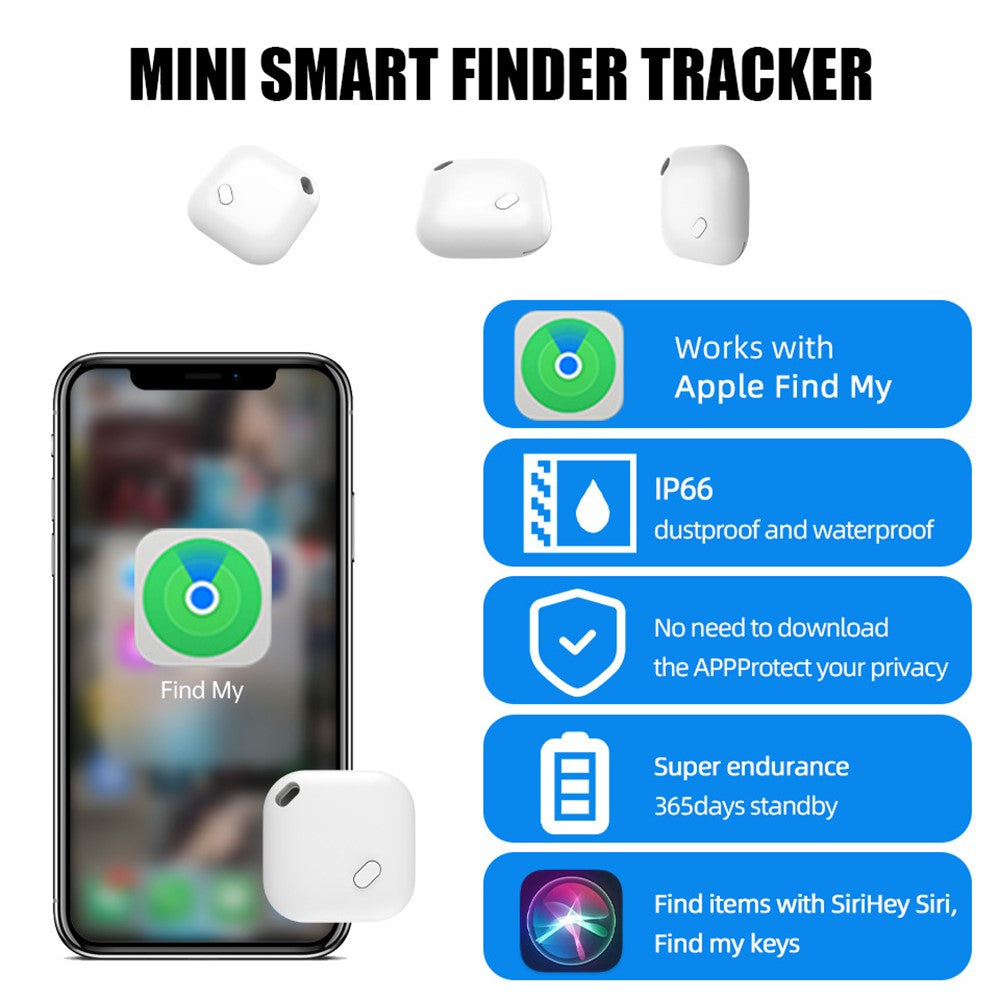 F02 Smart Finder Bluetooth-compatible Luggage Tracker Car Key Smart Tag for iOS