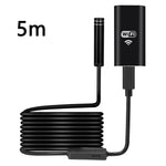 YPC100 5m Hard Wire Cell Phone Inspection Endoscope 8mm Camera Lens WiFi Borescope