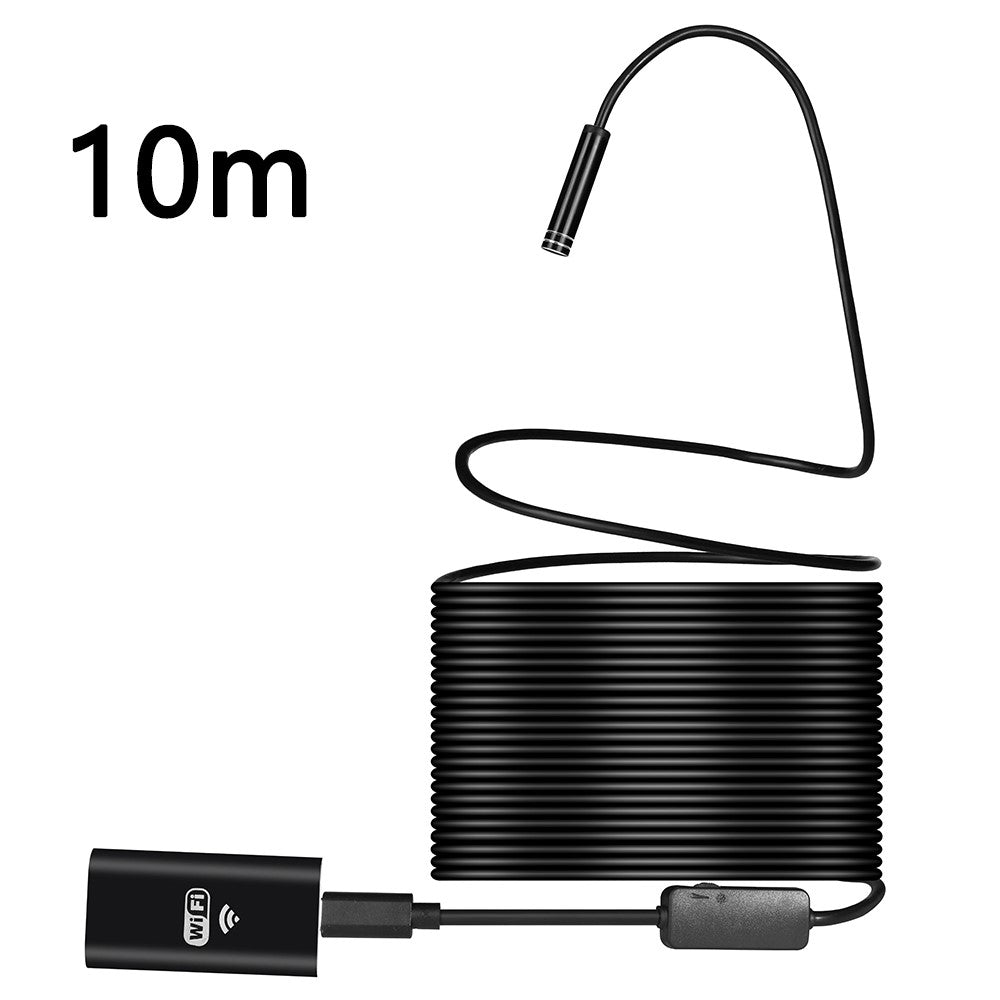 YPC100 10m Flexible Wire WiFi Borescope 8mm Camera Lens Cell Phone Inspection Endoscope