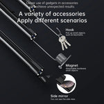 128A 5m Hard Wire 2.4-inch IPS Screen Hand-Held Endoscope 8mm Lens Pipe Inspection Borescope with Shooting / Video Recording Function