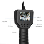 128A 3m Hard Wire 2.4 inch Screen Inspection Endoscope 8mm Camera Lens Industrial Borescope
