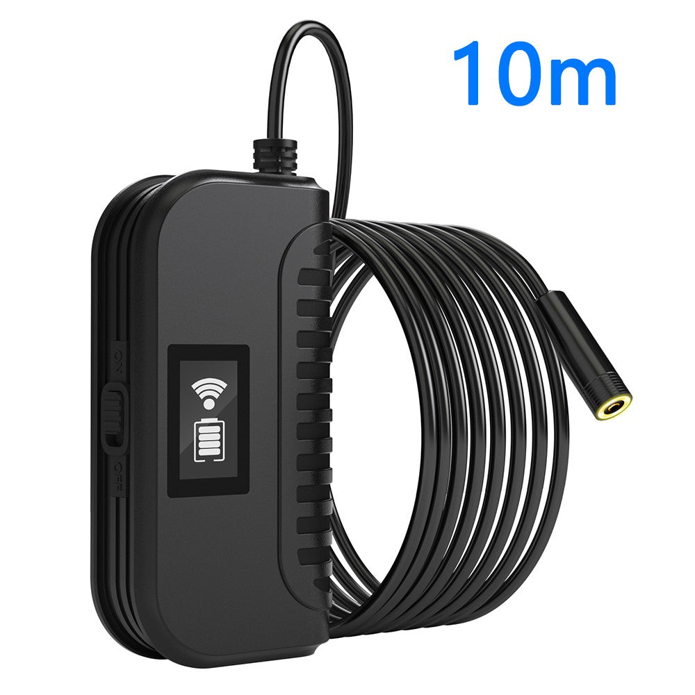 109A 10m Hard Wire WiFi Endoscope Night Vision Camera Lens Industrial Borescope for Cell Phone