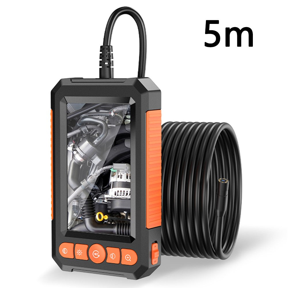 C43 5m Wire 8mm Single Lens Inspection Borescope 1080P Camera Endoscope with 4.3 inch Screen