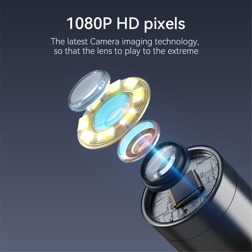 C43 5m Wire 8mm Single Lens Inspection Borescope 1080P Camera Endoscope with 4.3 inch Screen