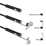AN112 2m Hard Wire 8mm Dual Lens 3.0MP HD Endoscope Industrial Inspection Camera for Apple / Android Phone