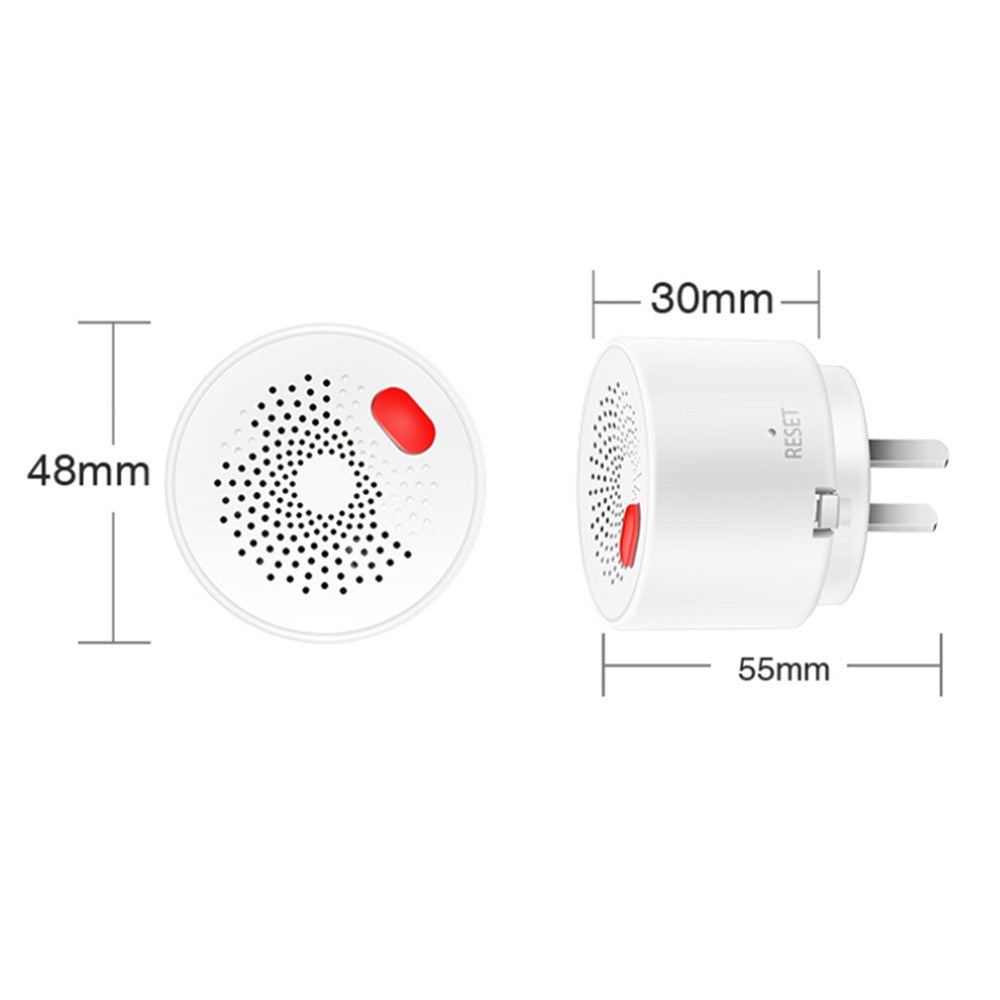 WiFi Gas Leak Sensor Tuya Natural Gas Alarm Plug In Explosive Gas Detector for Home