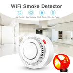 WiFi Smart Smoke Detector Tuya App Controlled Smoke Sensor Alarm Device