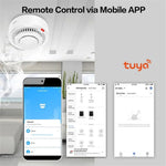 WiFi Smart Smoke Detector Tuya App Controlled Smoke Sensor Alarm Device
