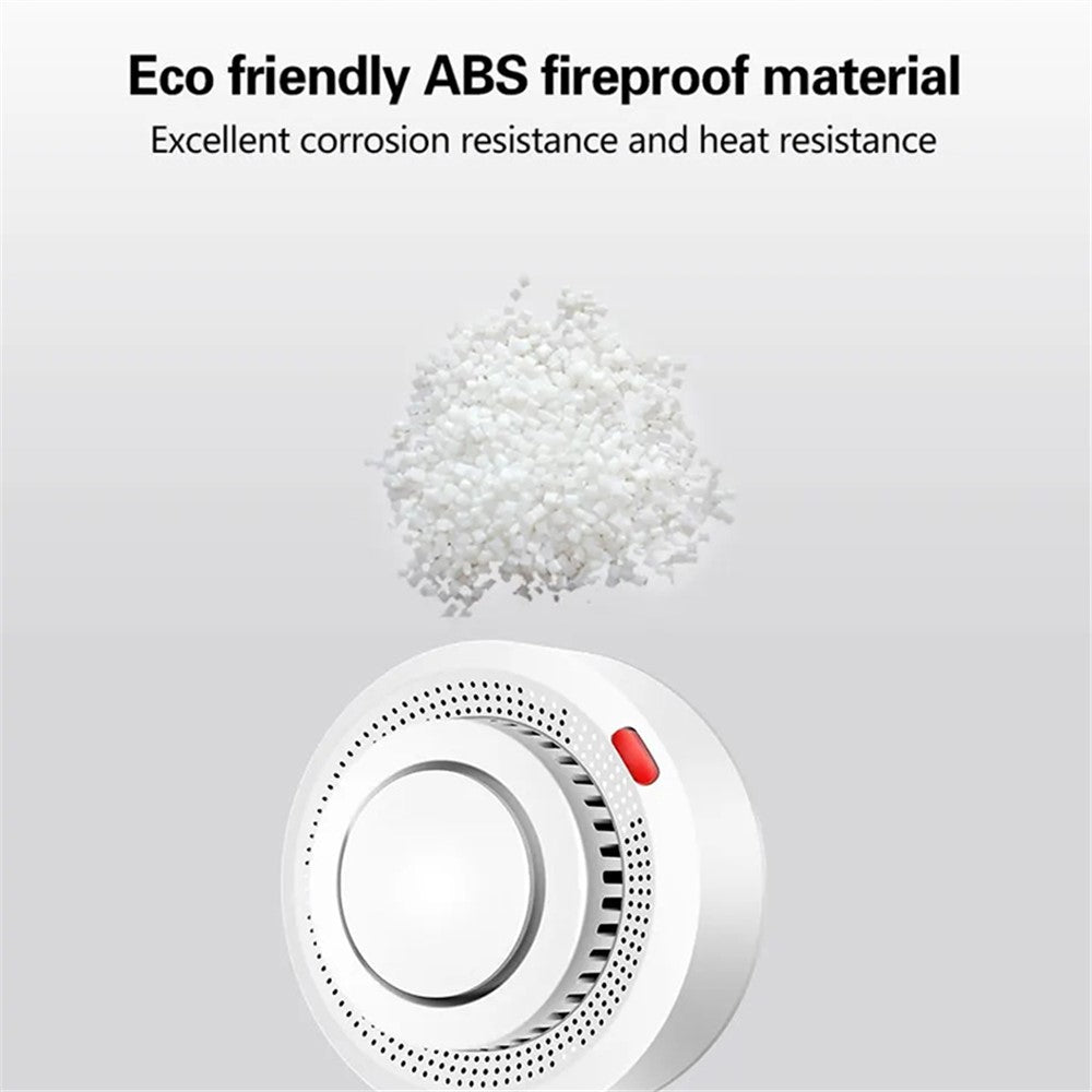 WiFi Smart Smoke Detector Tuya App Controlled Smoke Sensor Alarm Device