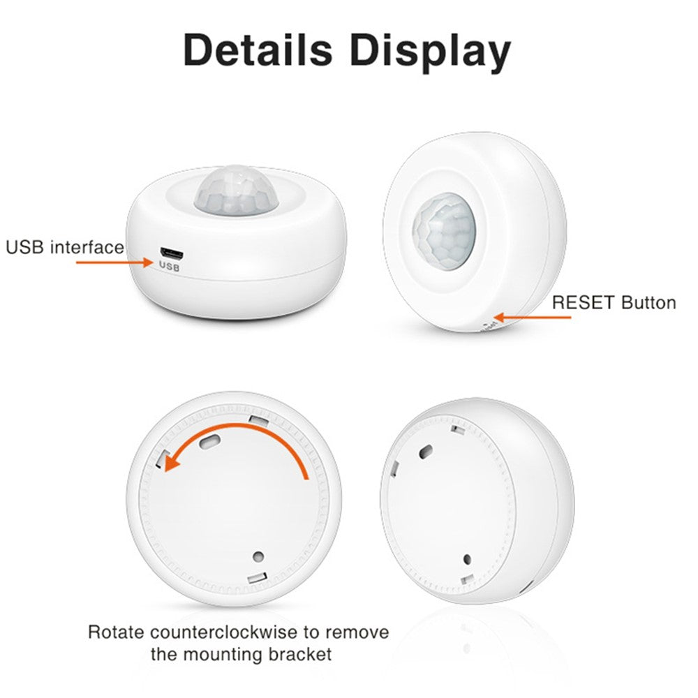 WiFi Human Presence Sensor Tuya Smart App Control Motion Detection PIR Sensor