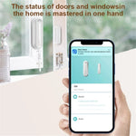Tuya WiFi Smart Door Magnetic Sensor Alarm Door Window On-Site Alarm Sensor Support Amazon Alexa / Google Assistant