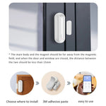 Tuya WiFi Smart Door Magnetic Sensor Alarm Door Window On-Site Alarm Sensor Support Amazon Alexa / Google Assistant