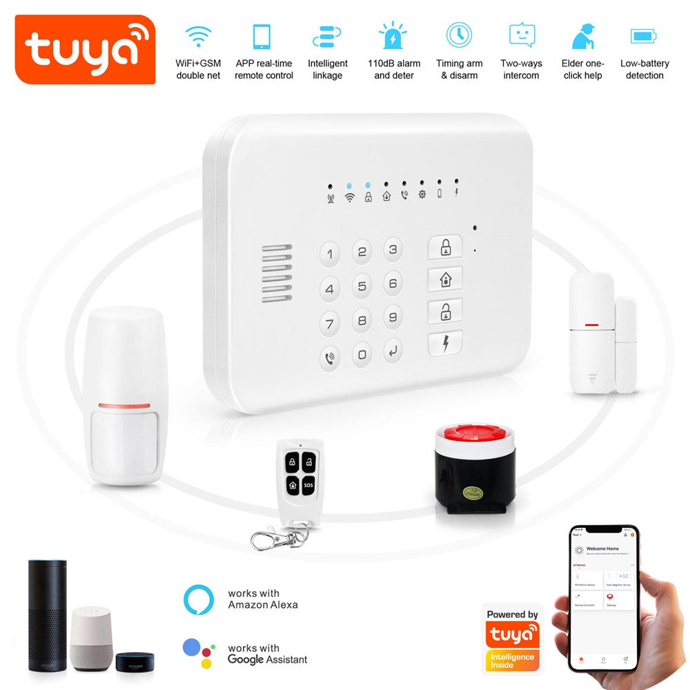 GW1 WiFi GSM Tuya Smart Home Security Alarm  System Anti-Theft Auto Dialer