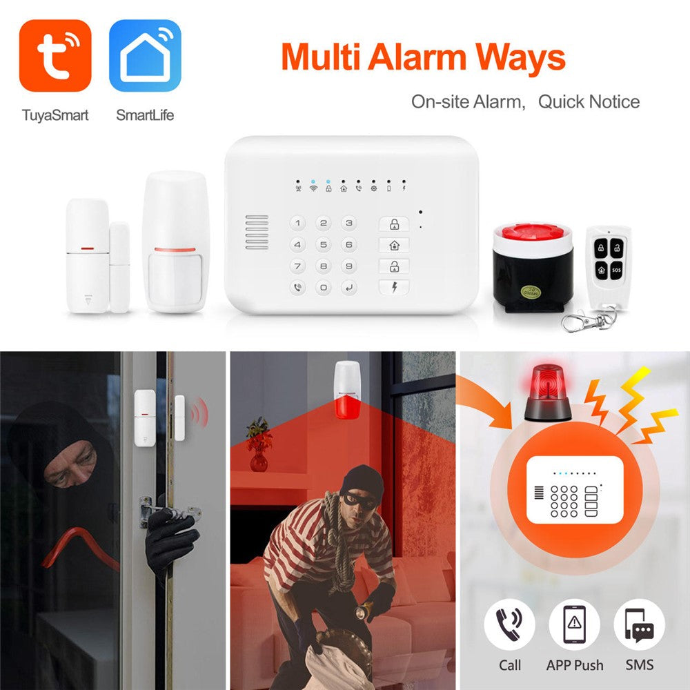 GW1 WiFi GSM Tuya Smart Home Security Alarm  System Anti-Theft Auto Dialer