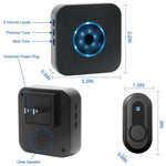 N65-1T1 Wireless Door Bell Colorful Light Flashing Adjustable Volume Home Doorbell, 1 Transmitter+1 Receiver