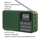 P11 Portable Outdoor Solar Power Rechargeable DAB / FM Radio Support Bluetooth-compatible Connection