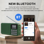 P11 Portable Outdoor Solar Power Rechargeable DAB / FM Radio Support Bluetooth-compatible Connection