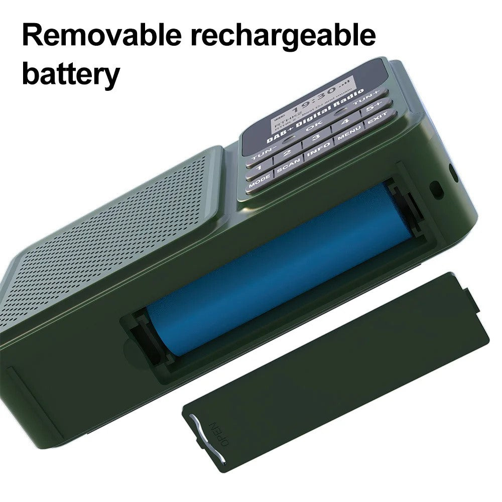 P11 Portable Outdoor Solar Power Rechargeable DAB / FM Radio Support Bluetooth-compatible Connection