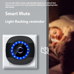N92A-2T1 Rainproof Doorbell Adjustable Volume Flashing Light Wireless Home Door Bell, 2 Transmitter+1 Receiver