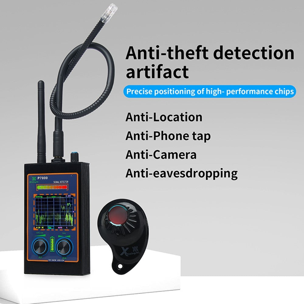 P7000 High Sensitivity Wireless RF Signal Hidden Camera Detector Scan Magnetic GPS Locator
