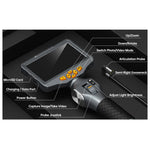TESLONG TD500 6.5mm Rotatable Lens 1.55m Wire 5.0-inch Screen Endoscope Pipe Inspection Camera with 32G TF Card