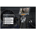 TESLONG TD500 8.5mm Rotatable Lens 1.55m Wire 5.0-inch Screen Endoscope Pipe Inspection Camera with 32G TF Card