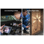 TESLONG TD500 8.5mm Rotatable Lens 1.55m Wire 5.0-inch Screen Endoscope Pipe Inspection Camera with 32G TF Card